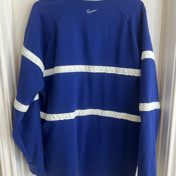 Nike Blue and White Sweatshirt XL - Picture 3 of 8